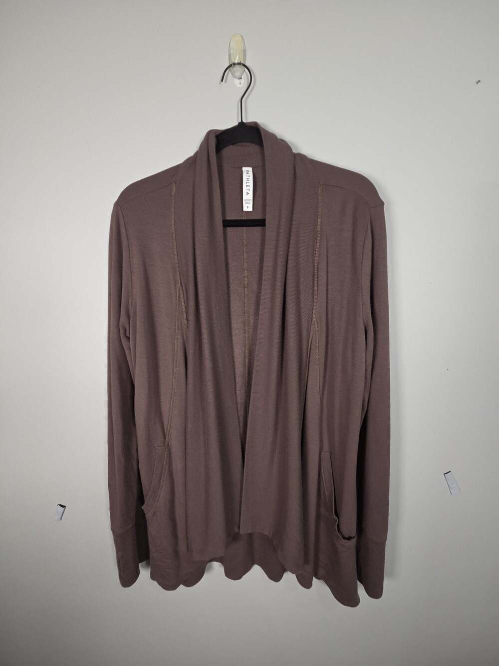 Athleta Pranayama Wrap Cardigan Sweater in Brown